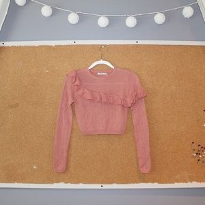 Urban Outfitters Long Sleeve Cropped Sweater